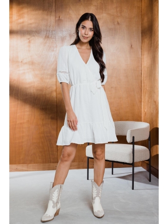 Femme9 Jurk NICCI 3FE23S09 WHITE