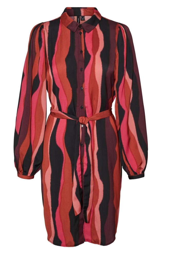 VMELLY L/S ABK DRESS WVN BTQ 10297669 RED OCHRE/ELLY