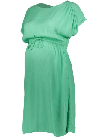 Mama-Licious Positiekleding VMMMENNY SS SHORT DRESS WVN GA 20019055 Jade Cream