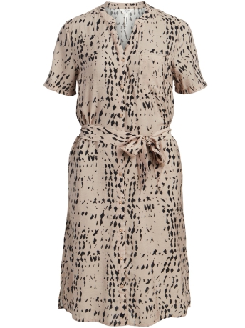 Object Jurk OBJSELINE S/S SHIRT DRESS NOOS 23038964 Humus/TIEDYE COL