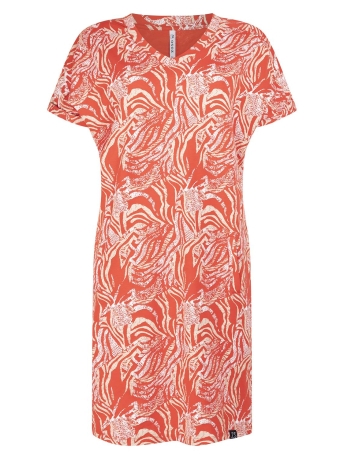 Zoso Jurk SASKIA SPORTY PRINTED DRESS 232 1280/6000 FIERY RED/MULTI