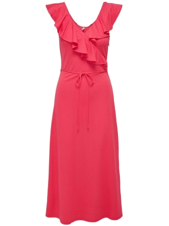Only Jurk ONLJANY S/L FRILL DRESS JRS 15294430 Teaberry