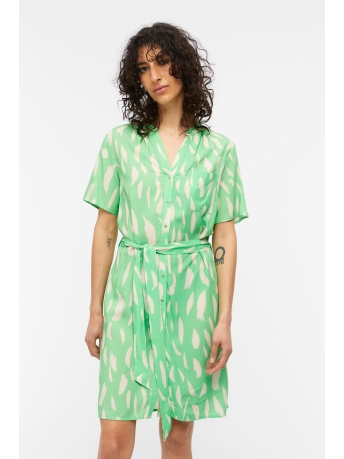 Object Jurk OBJEMA ELISE S/S SHIRT DRESS NOOS 23039105 BOUQET/SANDSHELL