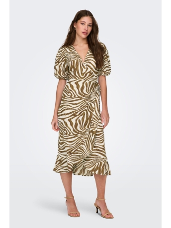 Only Jurk ONLCHICAGO LIFE S/S MIDI DRESS PTM 15296222 CARAFA/WEST UNTAM