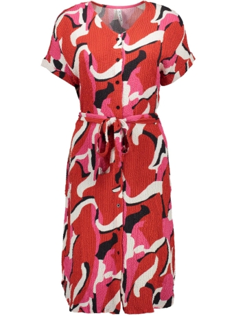 Zoso Jurk ROXY FANTASY FABRIC DRESS 232 1280 6000 FIERY RED MULTI