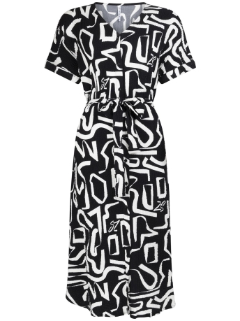 Zoso Jurk ROXY FANTASY FABRIC DRESS 232 0000 0016 BLACK WHITE