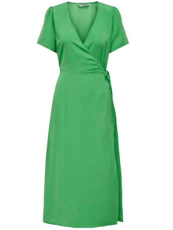 Only Jurk ONLKESIA LIFE S/S MIDI DRESS PTM 15259150 KELLY GREEN