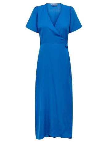 Only Jurk ONLKESIA LIFE S/S MIDI DRESS PTM 15259150 STRONG BLUE