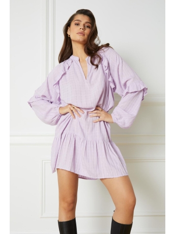 Refined Department Jurk JORDAN FLOWY DRESS R2304343085 800 LILAC