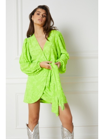 Refined Department Jurk LOTTE WOVEN DRESS R2304351078 700 GREEN