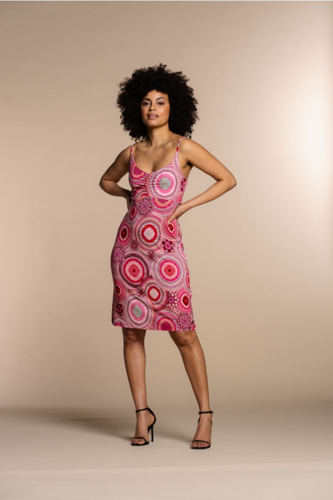 JURK ALLOVER PRINT 37377 60 NOA Fuchsia/Red