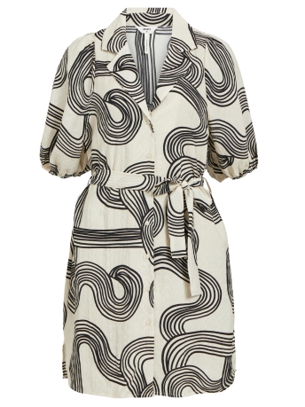 Object Jurk OBJALLI S/S DRESS PB14 23042059 Sandshell/Black