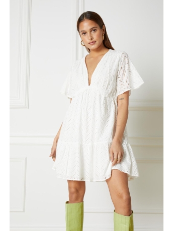 Refined Department Jurk NOOR DRESS R2305340105 002 OFF WHITE
