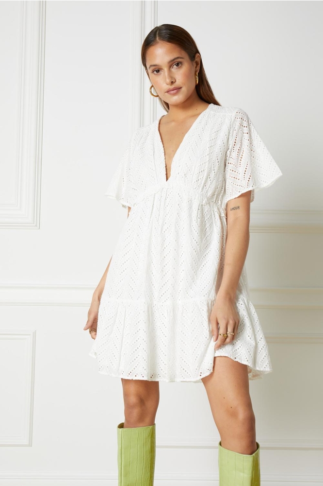 NOOR DRESS R2305340105 002 OFF WHITE