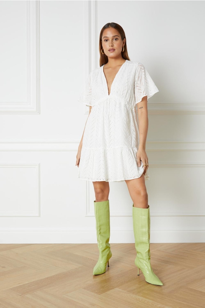 NOOR DRESS R2305340105 002 OFF WHITE