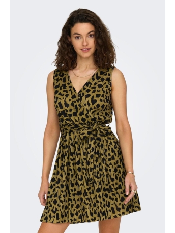 Only Jurk ONLSAFARI S/L DRESS JRS 15295326 BLACK