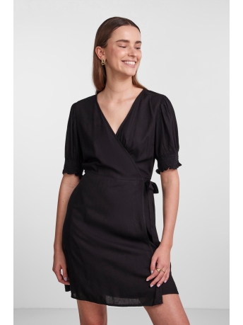 Pieces Jurk PCTALA 2/4 WRAP DRESS NOOS BC 17133694 Black
