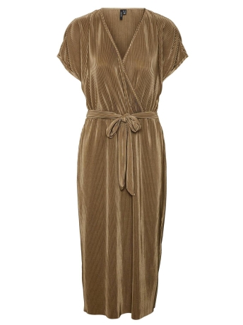 Vero Moda Jurk VMRIKKI CS LONG PLISSE WRAP DRESS R 10298625 CAPERS