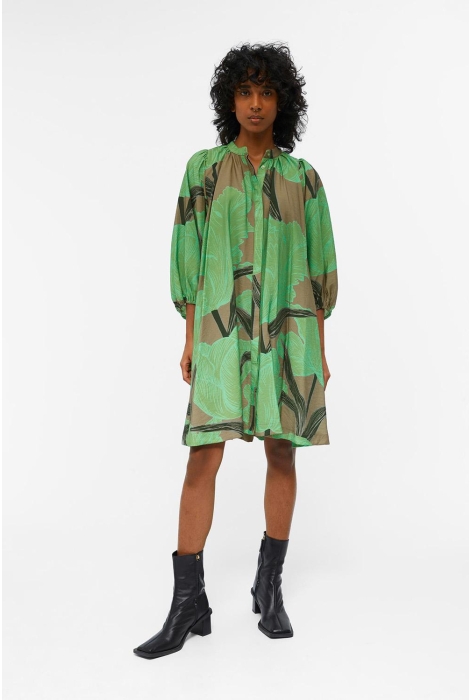 objribini 3 4 short dress 129 23042892 object jurk fossil fair green