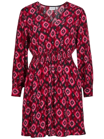 Vila Jurk VIKIKKI L/S SMOCK SHORT DRES/SU/LC 14092588 PANDEROSA PINE