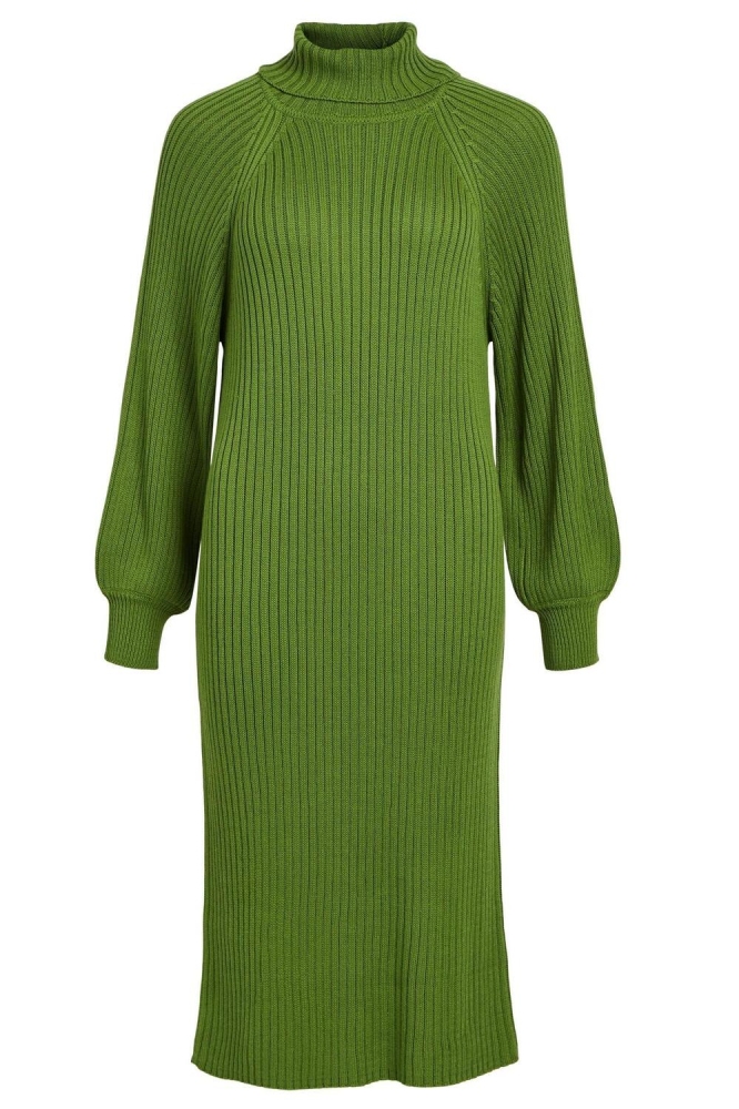 objline l/s knit dress rep 23040386 object jurk artichoke green