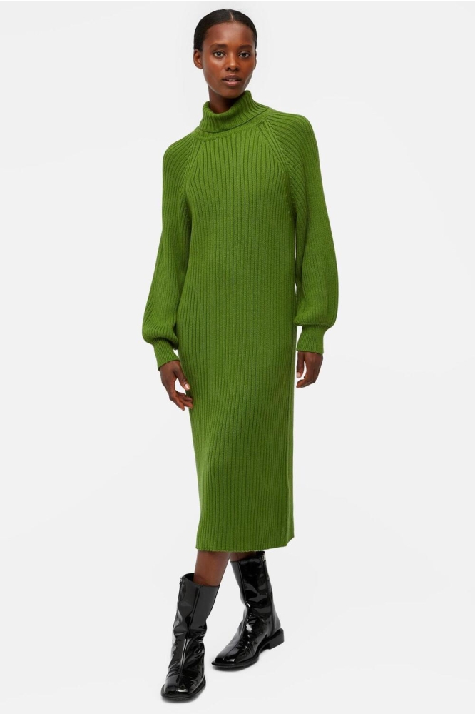 rep jurk dress object objline artichoke l/s green 23040386 knit