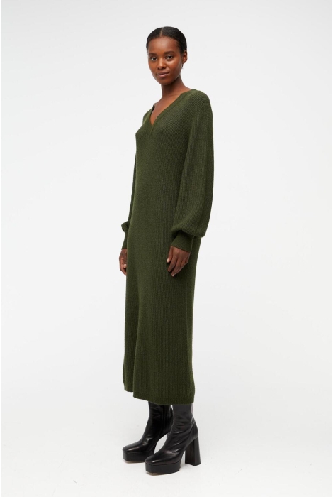 objmalena l s knit dress noos 23035775 object jurk duffel bag