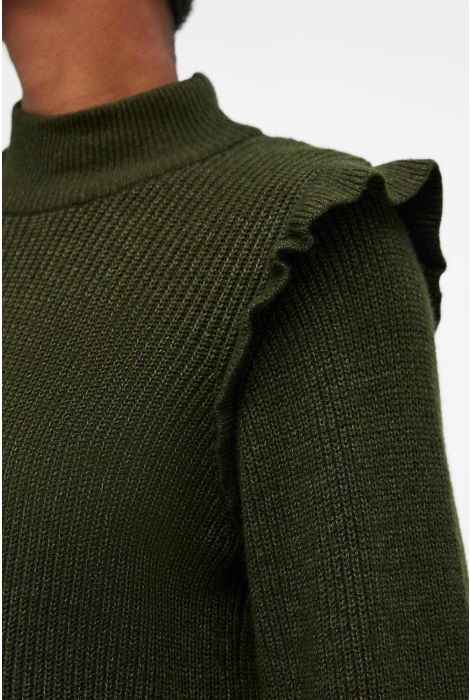 Object objmalena l/s ruffle knit dress noo
