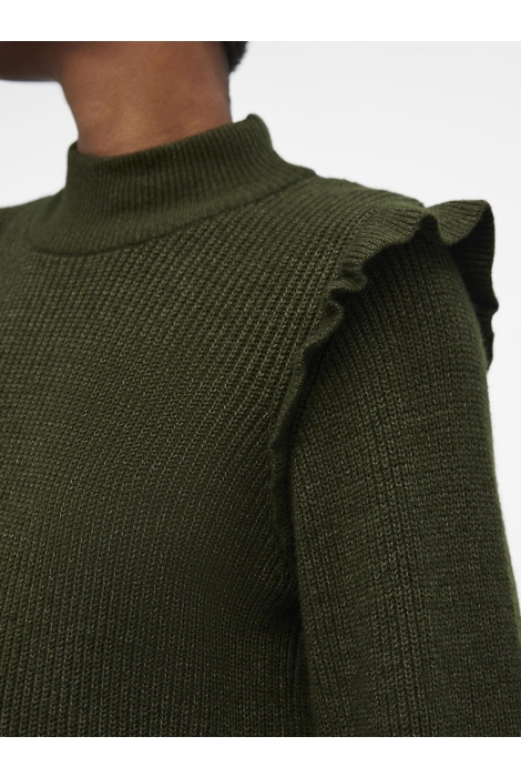 Object objmalena l/s ruffle knit dress noo