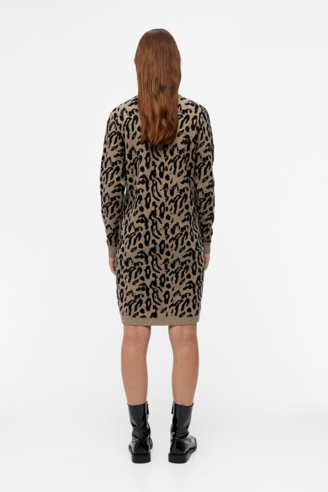 Object beige dames jurk