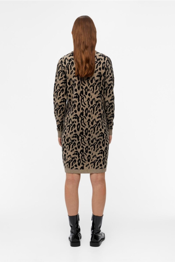Object beige dames jurk