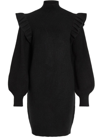 Vila Jurk VIBOOBA FRILL DRESS /B 14092424 Black