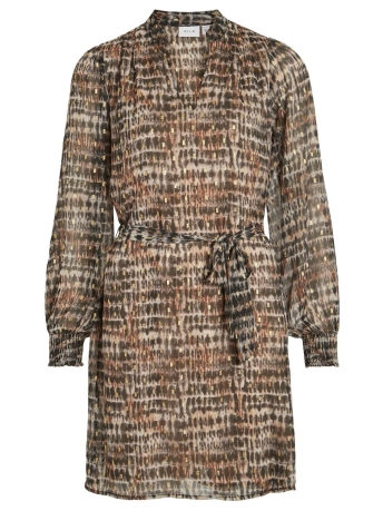 Vila Jurk VIFALIA BAT L/S DRESS/PB 14087649 BROWN LENTIL/BATIC