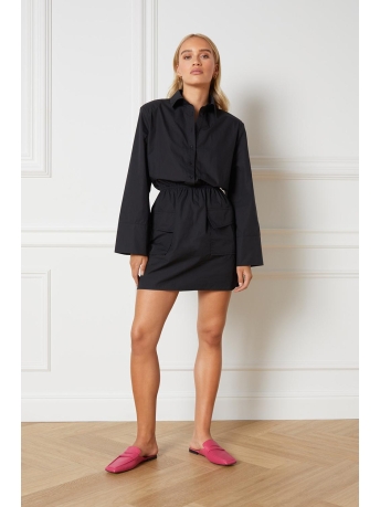 Refined Department Jurk LADIES WOVEN POPLINE R2306340231 999 BLACK