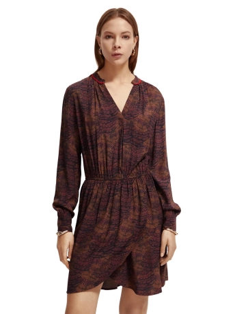 Scotch & Soda Jurk ELASTICATED WAIST MINI DRESS 173377 6379