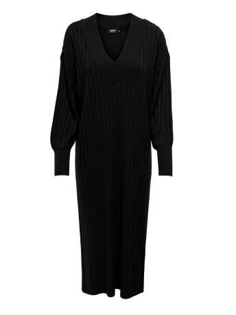 Only Carmakoma Jurk CARNEW TESSA L/S MIDI V DRESS NOOS 15306320 Black