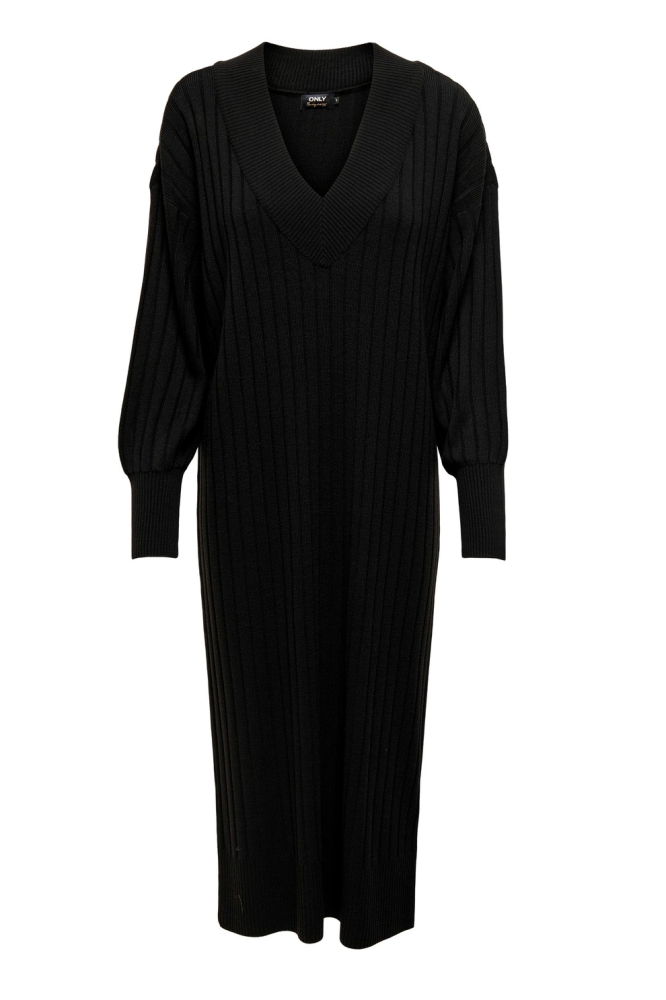 CARNEW TESSA L/S MIDI V DRESS NOOS 15306320 Black