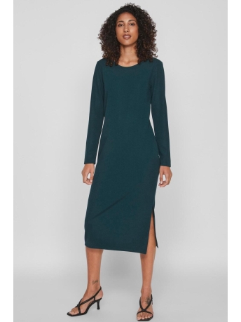 Vila Jurk VIARMERONE L/S LONG DRESS - NOOS 14086115 PONDEROSA PINE