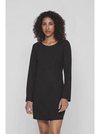 Vila Jurk VIARMERONE O-NECK L/S DRESS/SU - NOOS 14086118 BLACK