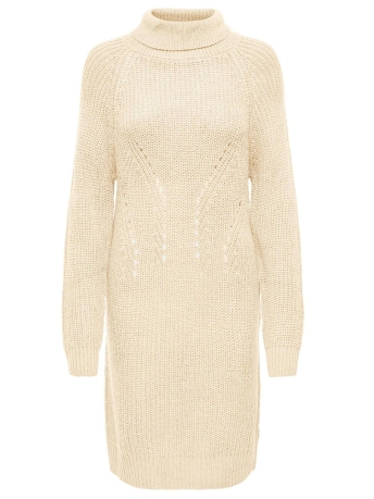 Jacqueline de Yong Jurk JDYNEW JUSTY L/S COWL NECK DRESS KN 15300295 Whitecap Gray