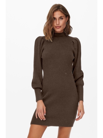 Only Jurk ONLKATIA L/S DRESS KNT NOOS 15232502 CHESTNUT