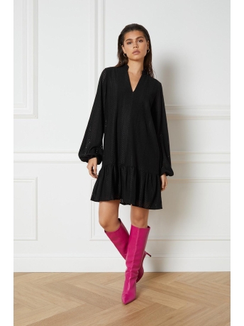 Refined Department Jurk DRESS BOWIE R2307351132 999 BLACK