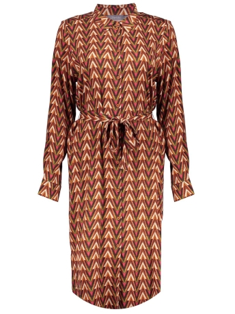 Geisha Jurk BLOUSE JURK MET PRINT 37606 20 ORANGE/CINNAMON COMBI