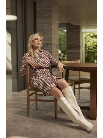 Aime Balance Jurk MARYLIN DRESS AT05 05351 507 2 FLAX PRINT