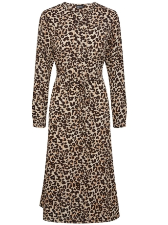Pieces Jurk PCNESSA LS MIDI DRESS NOOS CP 17140815 SILVER MINK