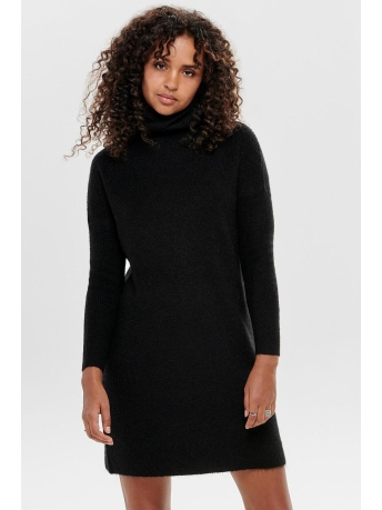 Only Jurk ONLJANA L/S COWLNCK DRESS WOOL KNT 15140166 BLACK