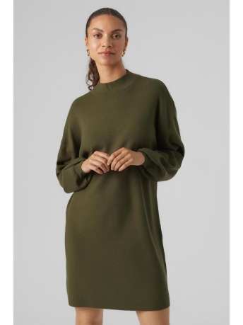 Vero Moda Jurk VMNANCY LS FUNNELNECK DRESS NOOS 10249116 RIFLE GREEN