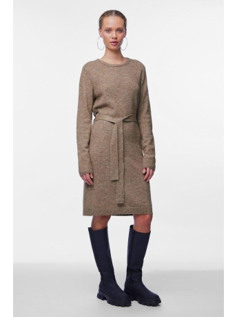 Pieces Jurk PCJULIANA LS O-NECK KNIT DRESS NOOS 17139793 Fossil