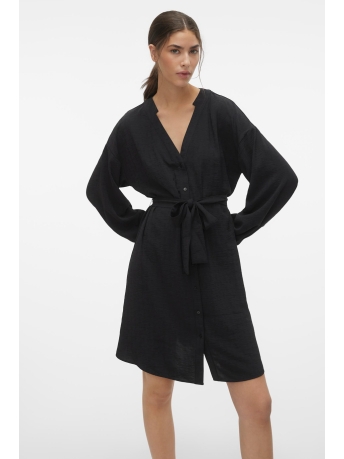 Vero Moda Jurk VMEYE L/S ABK DRESS WVN BTQ GA 10296584 BLACK