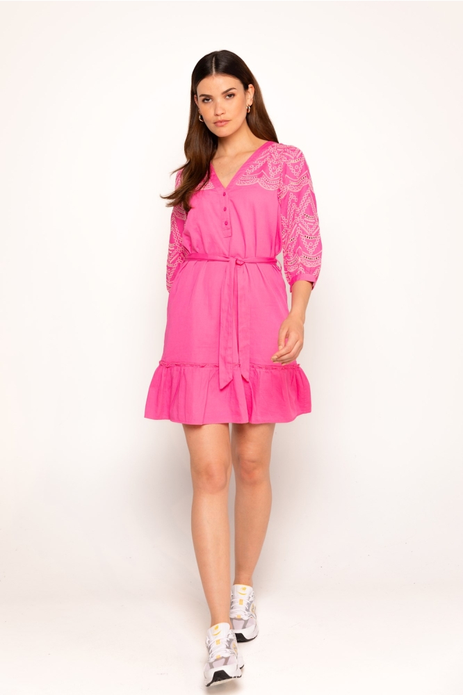 DRESS DIORA WV EMBROIDERY 236 Pink